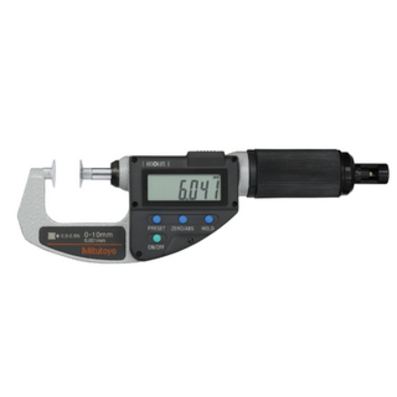 Mitutoyo Disc Micrometer QuickMike, IP65, 0-10mm – 227-223