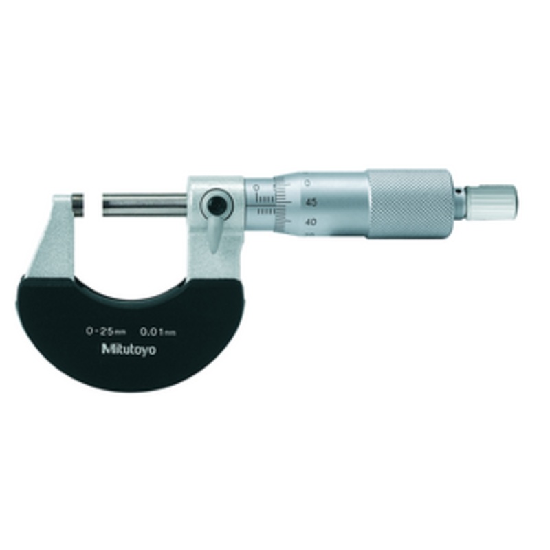 Mitutoyo Outside Micrometer with Heat Insulation Plate 0-25mm – 102-301