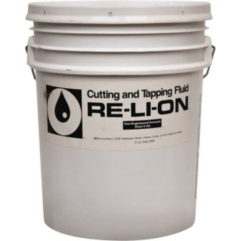 RE-LI-ON Re-Li-On 5 Gal Pail Cutting & Tapping Fluid Naphthenic Oil Based, For Use on Stainless Steel & Titanium RE-LI-ON 5GAL – 00268839