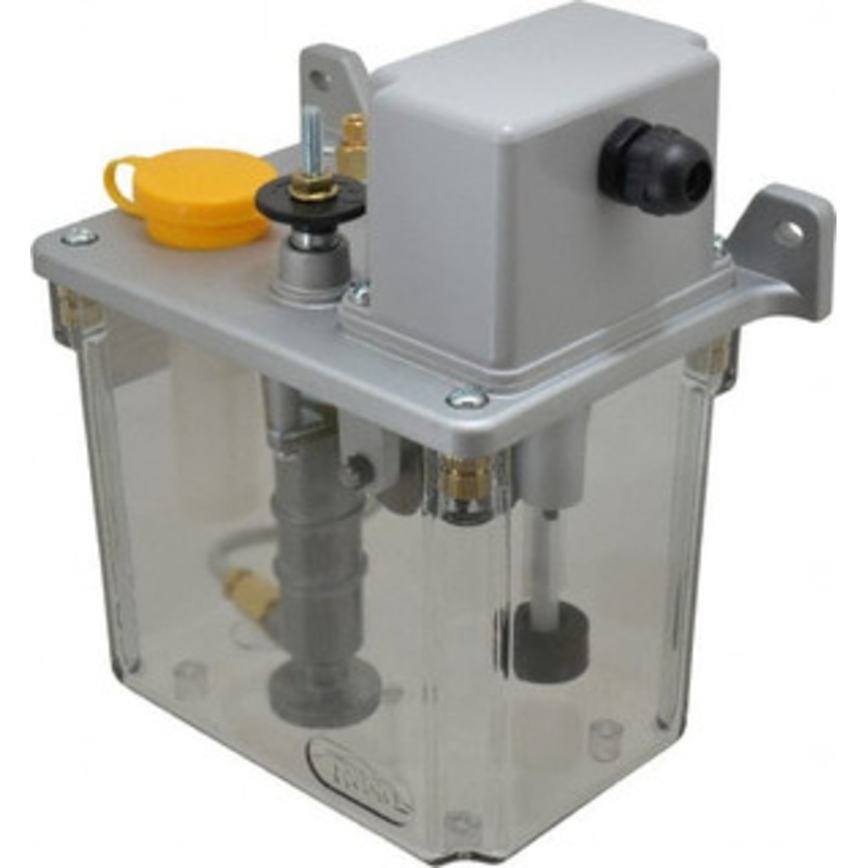 Trico 2 L Reservoir Capacity, 3 – 6 cm Output per Cycle, 36-72 cm Output per Hour, Electric Central Lubrication System 5 Min Interval Between Cycles, 130mm Wide x 225mm High, 110 Volts, Oil, 5/16-24 Outlet Thread PE-1202-05 – 00078329