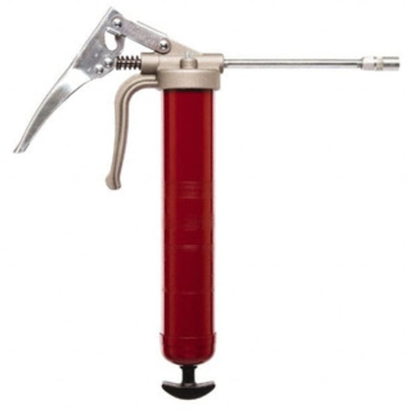 Alemite 7,500 psi Max, Rigid Pistol Grease Gun 16 Ounce Cartridge Capacity, 30 Strokes per oz., Bulk, Cartridge, Includes Coupler 555 – 87947057