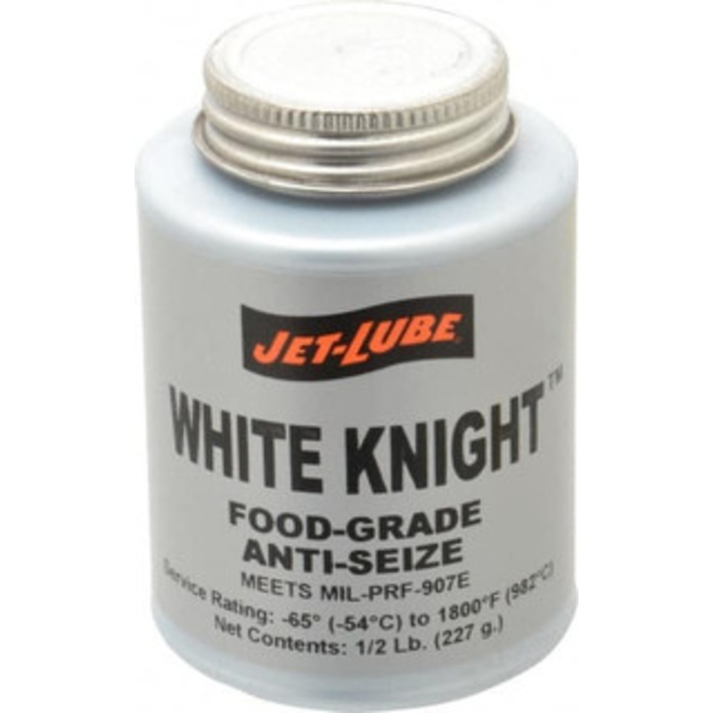 Jet-Lube 0.5 Lb Can General Purpose Anti-Seize Lubricant Aluminum, -65 to 1,800F, White, Food Grade, Water Resistant 16402 – 01461979