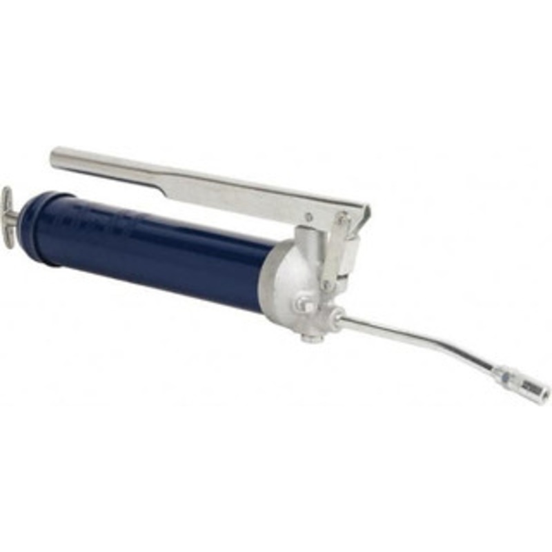 Lincoln 4,500 Max psi, Rigid Lever Grease Gun 14-1 & 2 oz (Cartridge) & 16 oz (Bulk) Capacity, 1/8 Thread Outlet, 33 Strokes per oz, Bulk & Cartridge Fill, Includes Coupler 1142 – 82402942