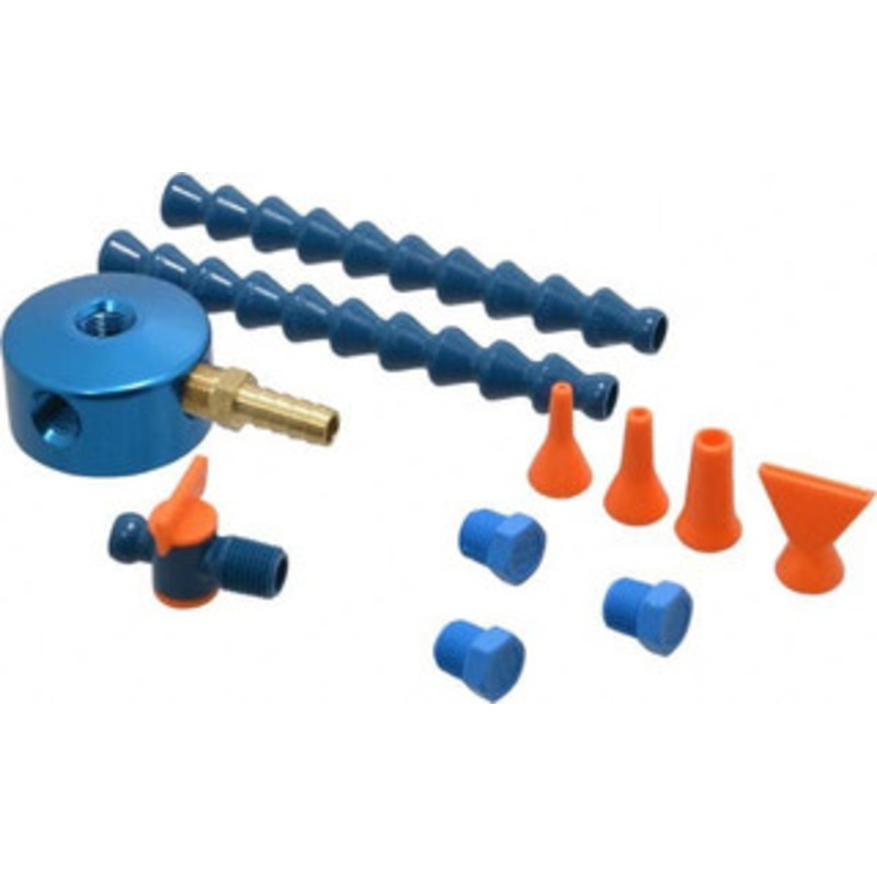 Loc-Line 1/4 Hose Inside Diam, 1/4 NPT, Coolant Hose Magnetic Base For Use with Loc-Line Modular Hose System and Shields, 12 Pieces 40463 – 00387340