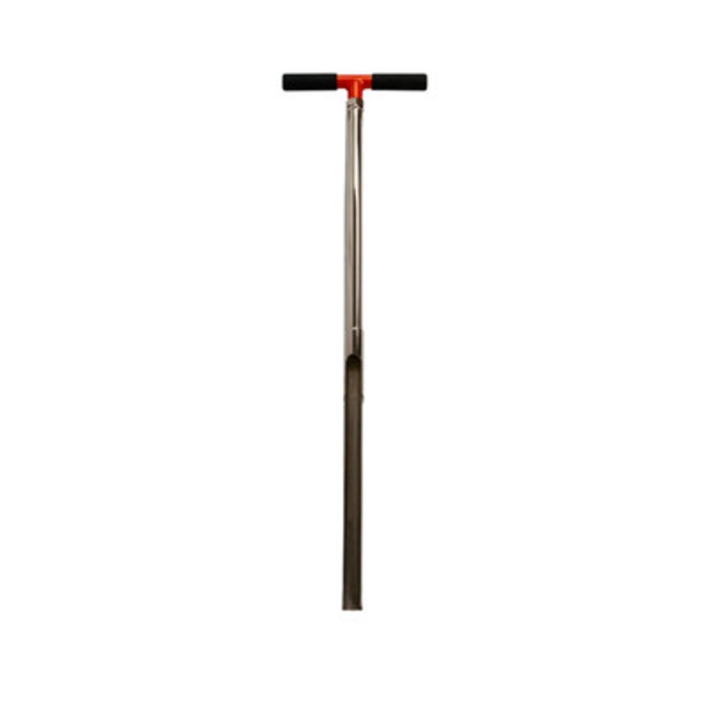 1-1/8in x 33in Plated Reinforced Open End Soil Probe, 5/8in Thread