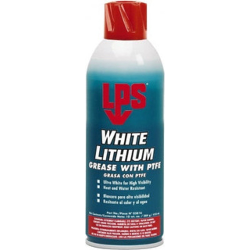 LPS Labs 10 oz Aerosol Lithium General Purpose Grease White, 290F Max Temp, NLGIG 2, 03816 – 31733132
