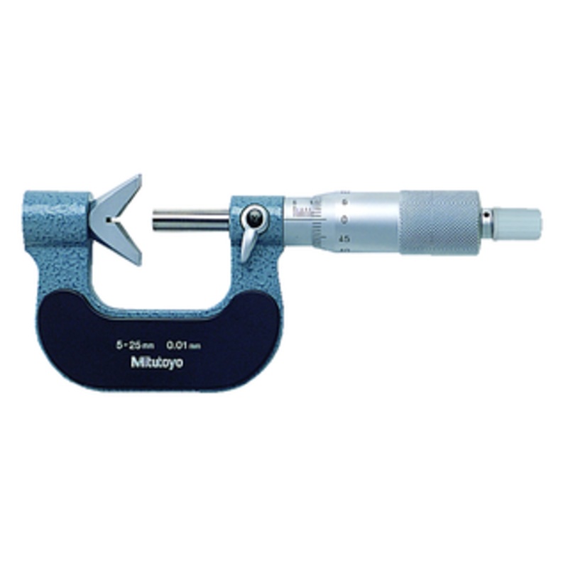 Mitutoyo Mechanical V-Anvil 5-Flute Micrometer, 25-45mm – 114-122