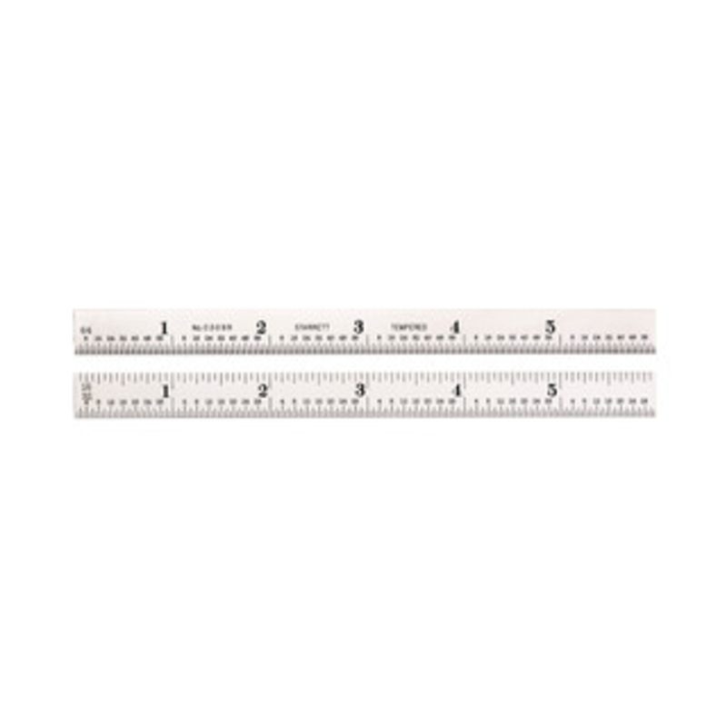Starrett Steel Rule with Inch Graduations, 6, EDP 51357 – C309R-6