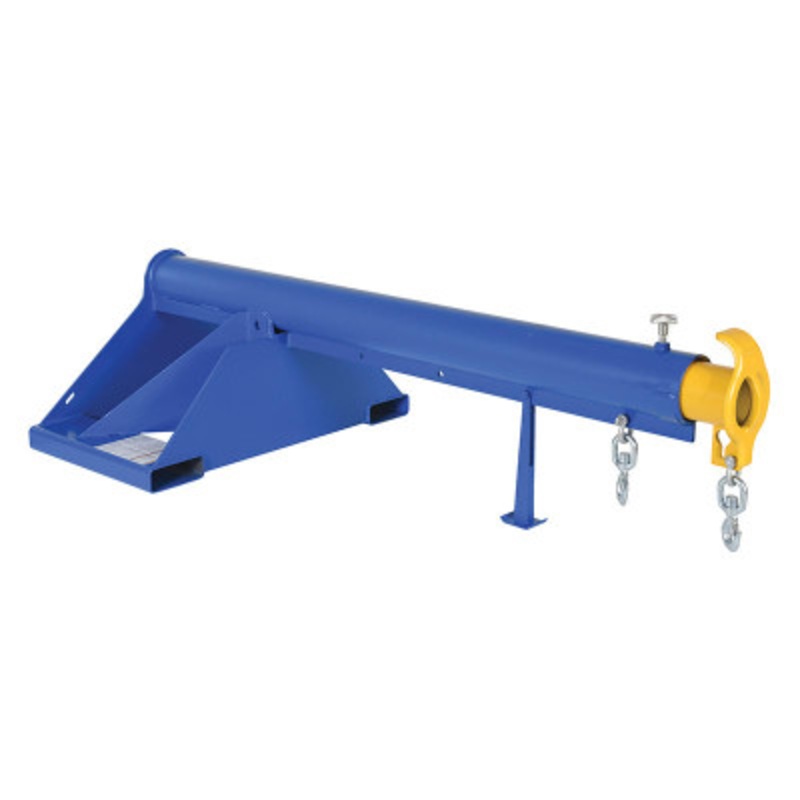 Telescoping Lift Boom, 36in Fork Pocket, 4,000lb, Blue/Yellow