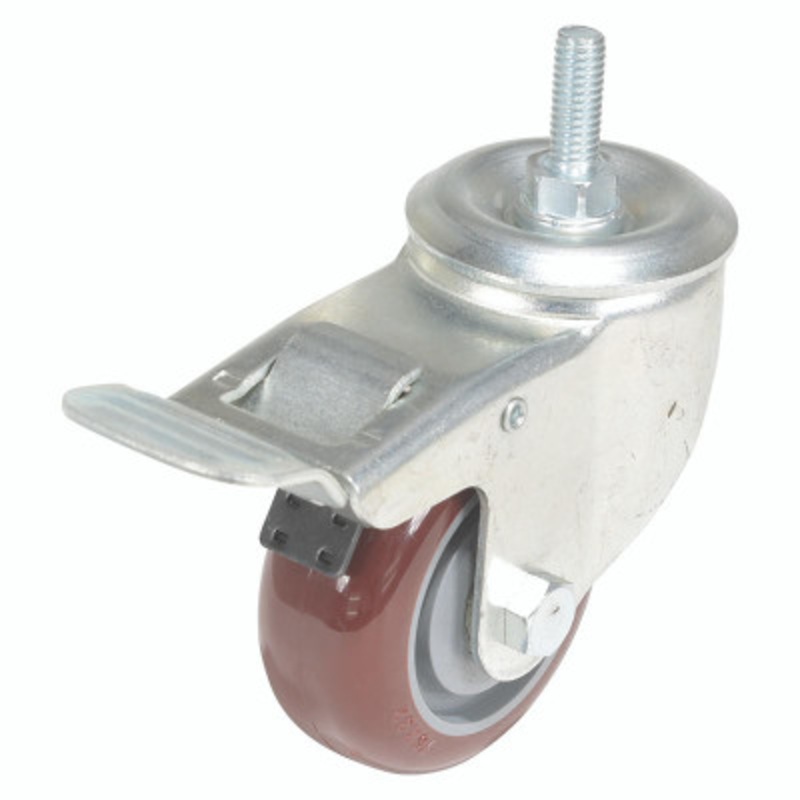 3X1.25 Poly On Poly Swivel Lock W/Stem Caster