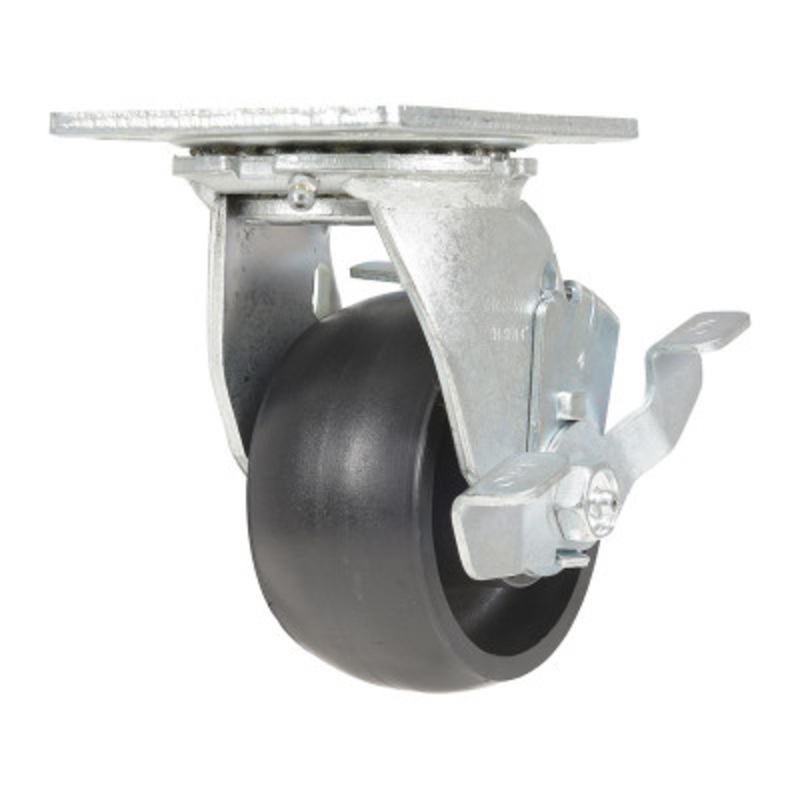 4X2 Glass Filled Nylon Swivel W/Brake Caster