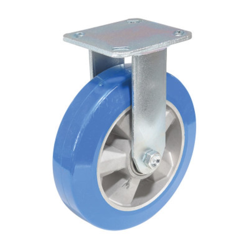 Ball BearingRigid Caster, 8 x 2in Width 881 lb., Blue/Gray