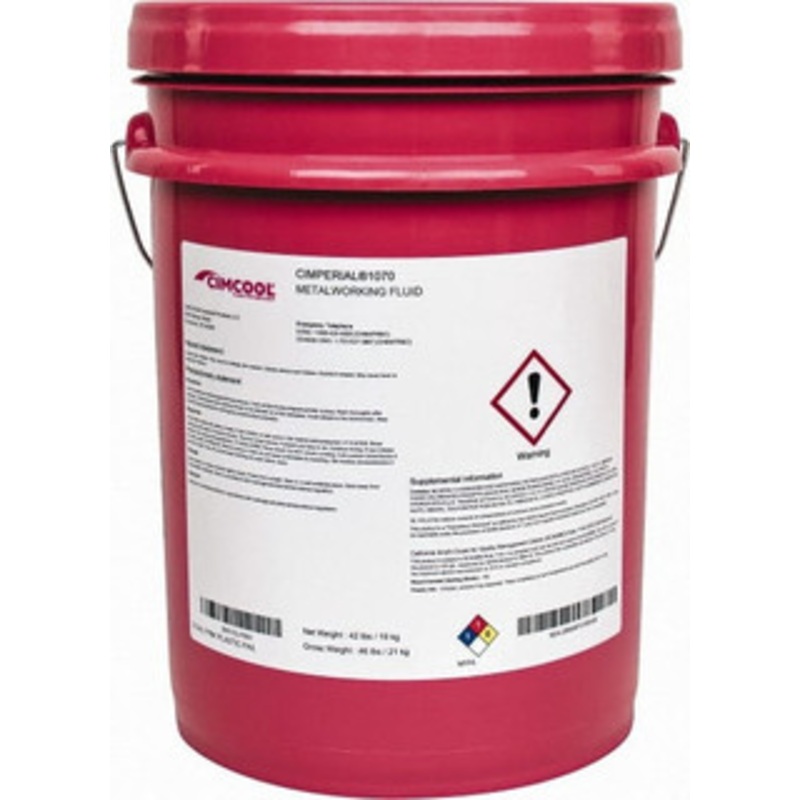 Cimcool Cimperial 1070 5 Gal Pail Cutting & Grinding Fluid Water Soluble, For Use on Stainless Steel & Steel B00102-P000 – 05930052