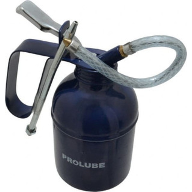 PROLUBE 400 mL Capcity, 7 Long Flexible Spout, Lever-Type Oiler Brass Pump, Steel Body, Powder Coated MP22/4RB/F – 01057439