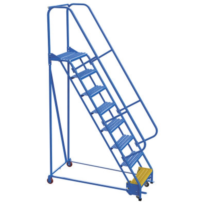Slope Ladder 58 Degree 8 Grip Strut 23-9/16in Step, 350lb, Blue