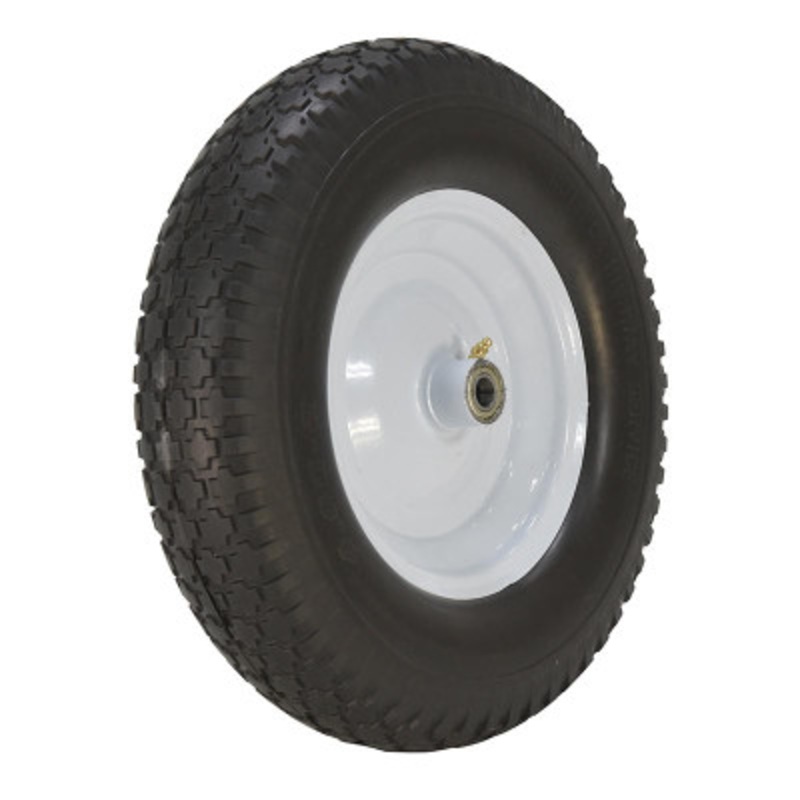 Solid Foam Wheel 16in Diameter x 4in Width, 300 lb., Black