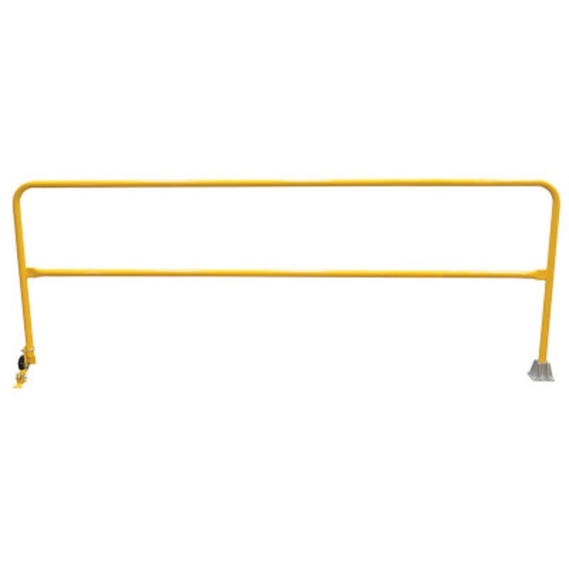 Steel Dock Safety Swing Gate, 10 Ft. Length, Yellow