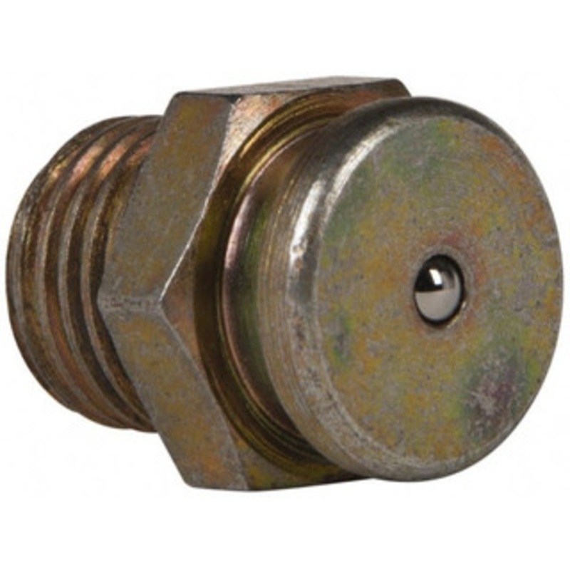 Value Collection Straight Head Angle, 1/4 NPT Steel Button-Head Grease Fitting 15.88mm Hex 89817142 – 89817142
