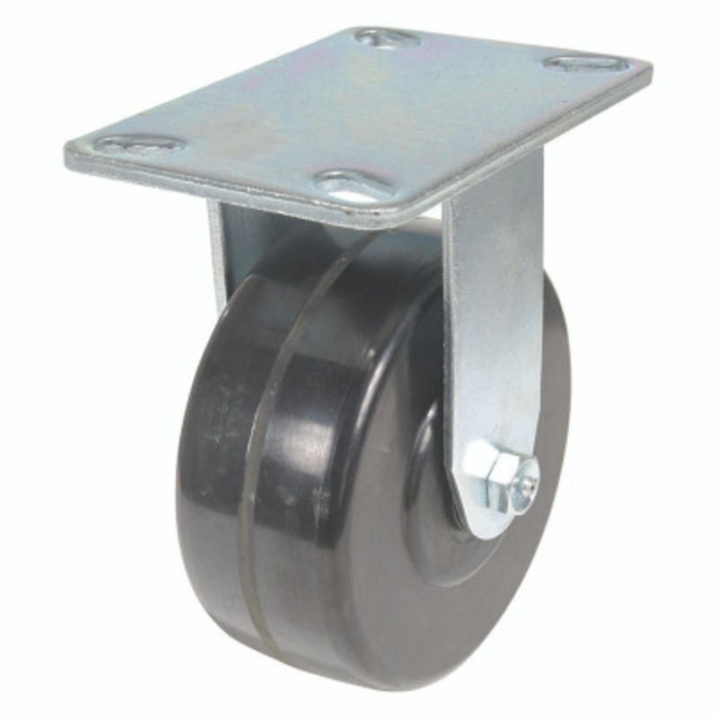 6X2.5 Phenolic Rigid Caster 2-1/2X6 Top Plate