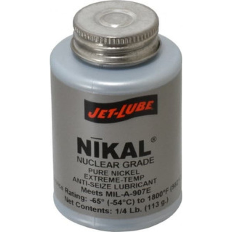 Jet-Lube 0.25 Lb Can Extreme Temperature Anti-Seize Lubricant Nickel, -65 to 1,800F, Gray, Nuclear Grade 13555 – 01461946