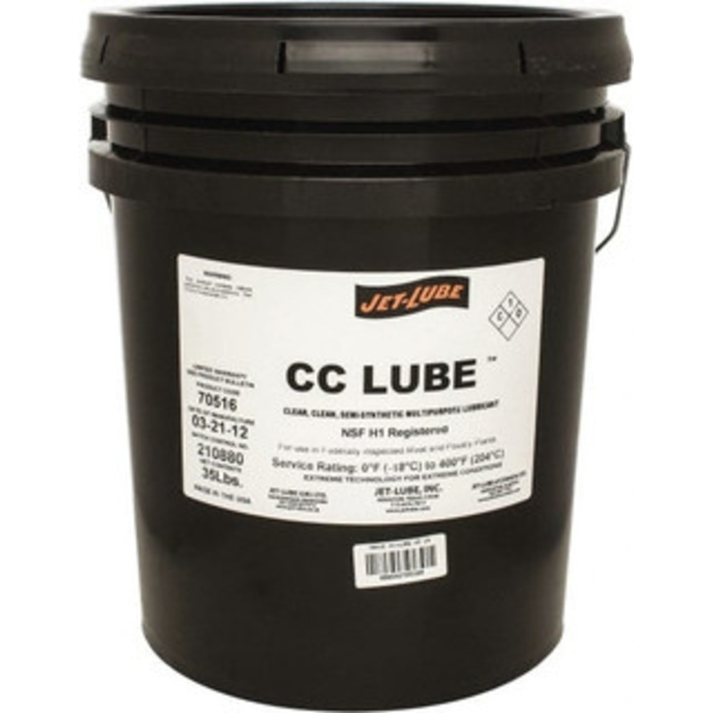 Jet-Lube 35 Lb Pail Synthetic General Purpose Grease Clear, Food Grade, 400F Max Temp, NLGIG 1-1/2, 70516 – 00271932