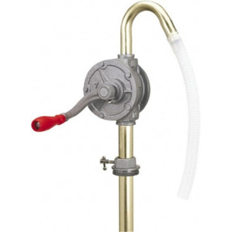 LuMax Oil Lubrication 0.07 Gal/Turn Flow Aluminum & Steel Rotary Hand Pump For 15 to 55 Gal Container LX-1318 – 48926679