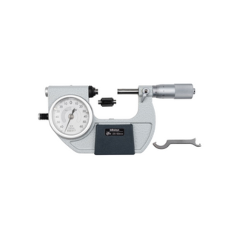 Mitutoyo Indicating Micrometer w/ Button Left, 25-50mm – 510-122