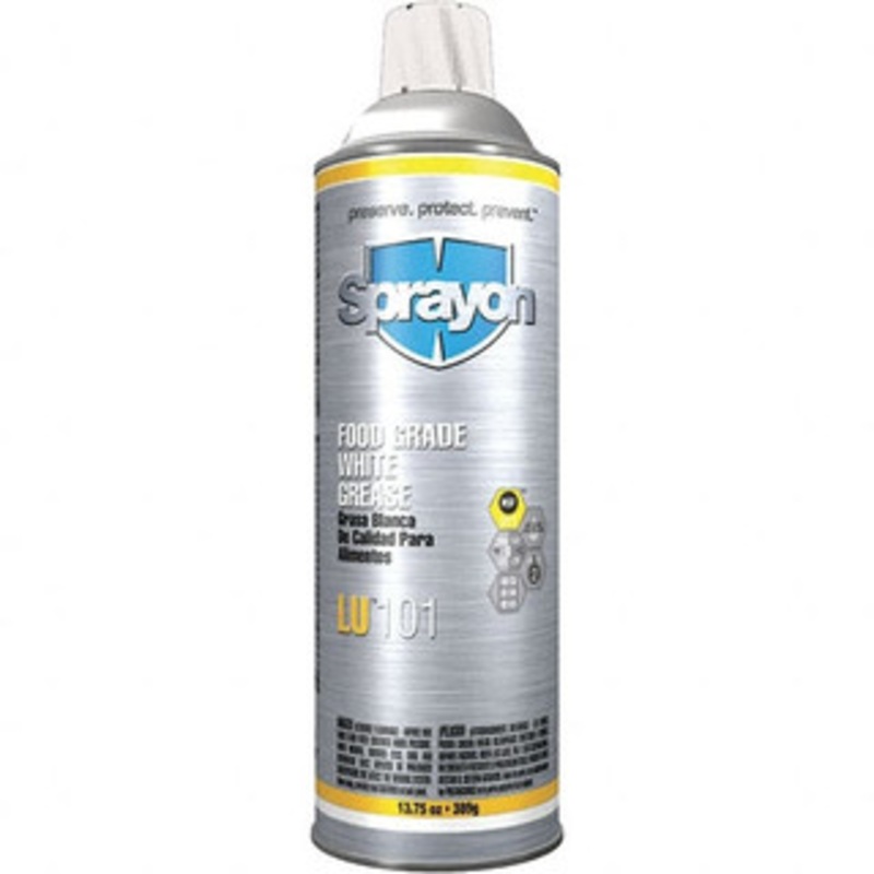 Sprayon 20 oz Aerosol Calcium General Purpose Grease White, Food Grade, 285F Max Temp, NLGIG 2, S00101000 – 52850427