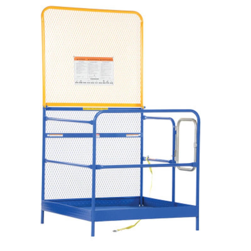 Work Platform With 84in Expanded Back, 48 x 48in, 1,000 lb., Blue
