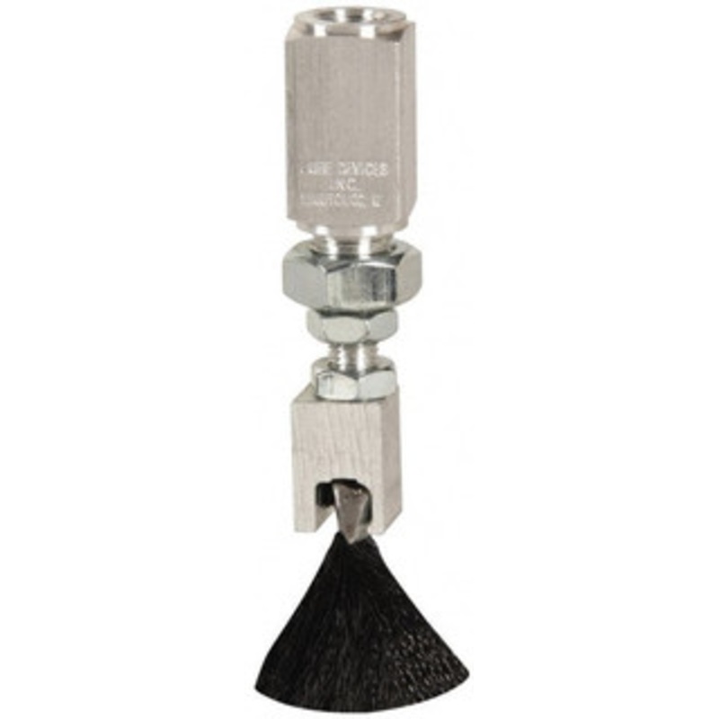 LDI Industries 1 Long Brush, 1 Width/Diam, PTF Thread Oil Reservoir Lubrication Brushes 1-5/32 Bristle Length, 250F, 3 Length Under Mounting Thread, Straight Shank SB303-2 – 03241478