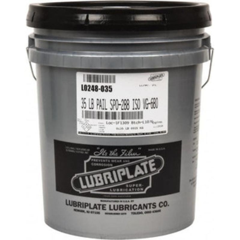 Lubriplate 5 Gal Pail, Mineral Gear Oil 184 SUS Viscosity at 210F, 3314 SUS Viscosity at 100F, ISO 680 L0248-035 – 00424754