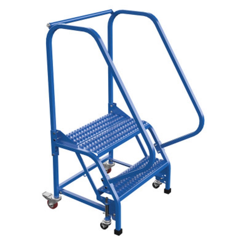 Slope Ladder 58 Degree 2 Grip Strut 23-9/16in Step, 350lb, Blue