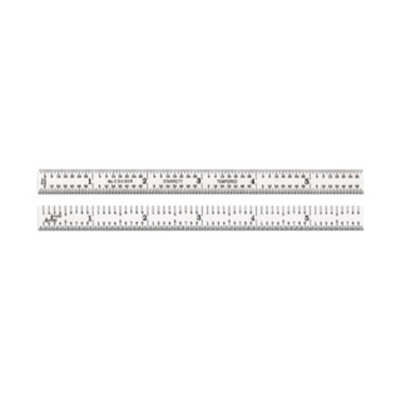 Starrett Tapered Steel Rule with Inch Graduations, 6, EDP 51335 – C303SR-6