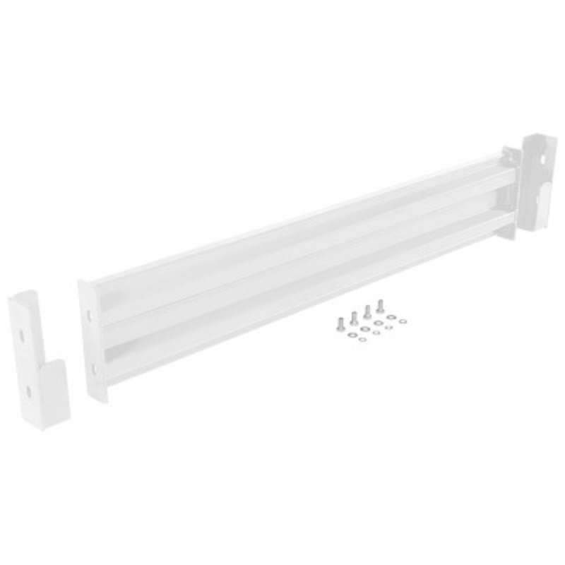 Steel 2 Ribbed Dropin Style Guard Rail, 54in Length, White