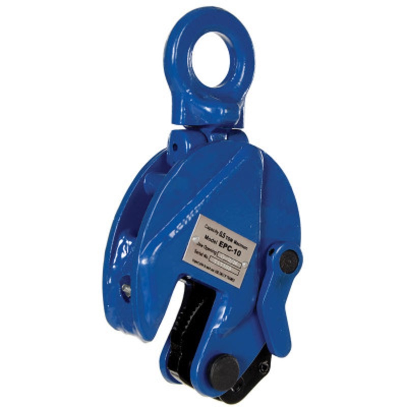 Steel Vertical Plate Clamp, 1,000 lb., Blue