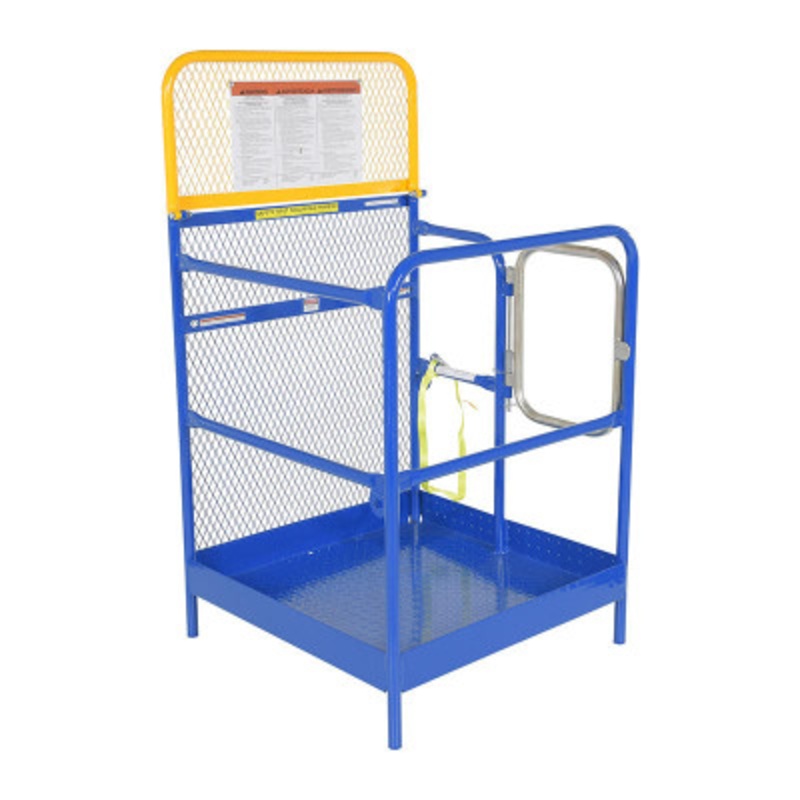 Steel Work Platform, 36in x 36in, 1,000 lb., Blue