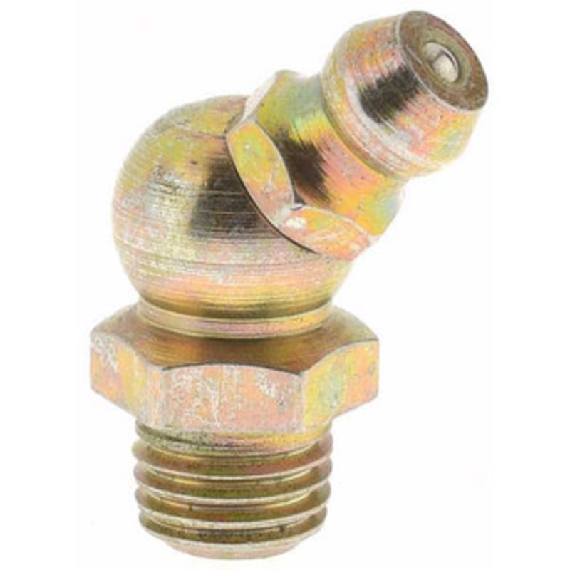 Value Collection 45 Head Angle, M8x1 Taper Thread Grease Fitting Zinc Plated Finish BDNA-MP7604-54 – 61842308