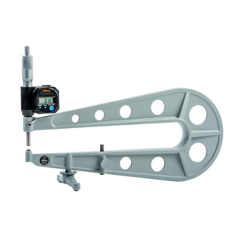 Mitutoyo Digital Sheet Metal Micrometer, 0-1in/0-25.4mm – 389-714