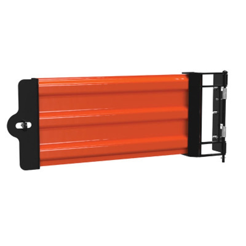 Steel Hinged Guard Rail, 29.875in Length, Gate, Orange