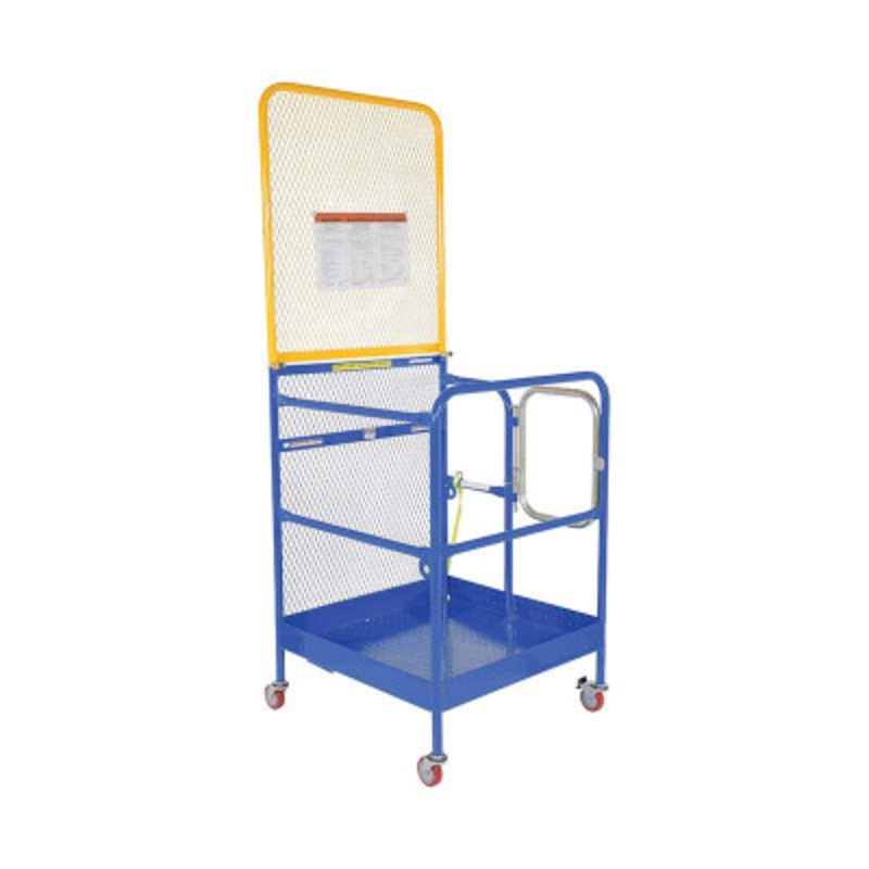 Work Platform With Poly Casters, 84in, 36 x 36in, 1,000 lb, Blue