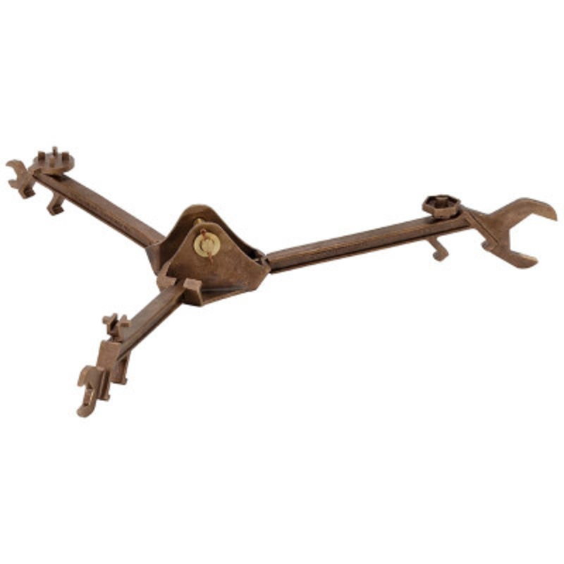 Bronze Overhead Drum Lifter, 25-1/2 x 25-1/2 x 16-1/2in