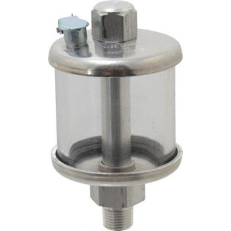LDI Industries 1 Outlet, Polymer Bowl, 29.6 mL No Flow Control Oil Reservoir 1/8 NPTF Outlet, 1-1/2 Diam x 3 High, 60C Max R151-01 – 03239605