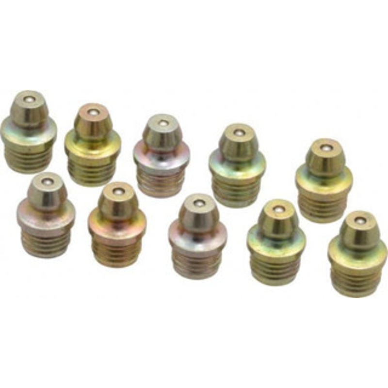 PROLUBE Straight Head Angle, 5/16 NPT Steel Drive-In Grease Fitting 9.53mm Hex, 13.9mm Overall Height, 6.35mm Shank Length, Zinc Plated Finish GFT/DF/5-16-10 – 08060832