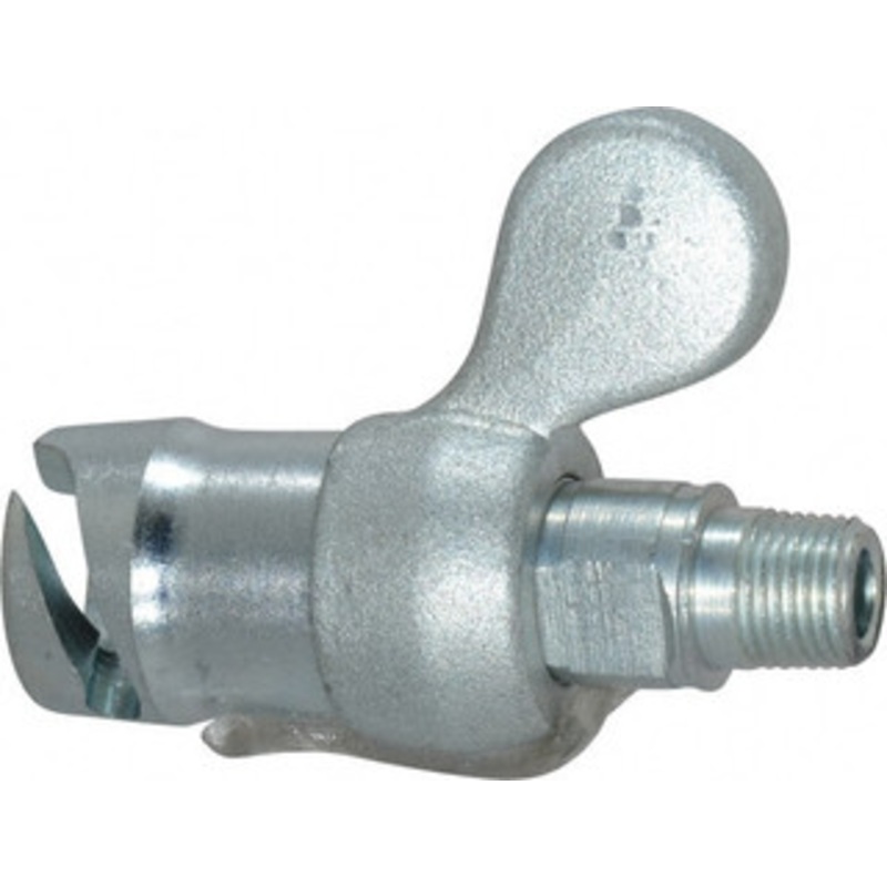 Alemite 10,000 Operating psi, 1/8 Thread, Grease Gun Coupler NPTF (M) Thread 50491 – 03244035