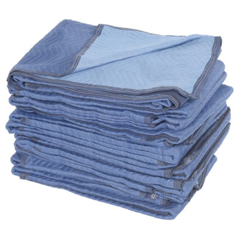 All Weather Quilted Moving Pads, Polyester, 80 x 72 x 1in (12/Pk)