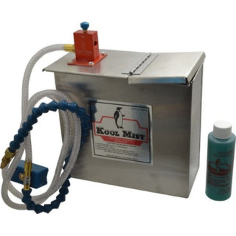 Kool Mist 1 Outlet, 1 Gal Tank Capacity, Stainless Steel Tank Mist Coolant System 4 ft. Coolant Line Length, 18 Hose Length, 5/16 Nozzle Diam 100NF18 – 09421082