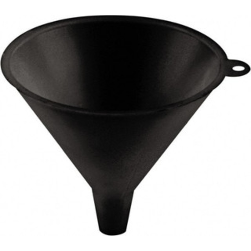 LuMax 16 oz Capacity Plastic Funnel 5-1/4 Mouth OD, 3/4 Tip OD, 1-1/4 Straight Spout, Black LX-1602 – 38446613