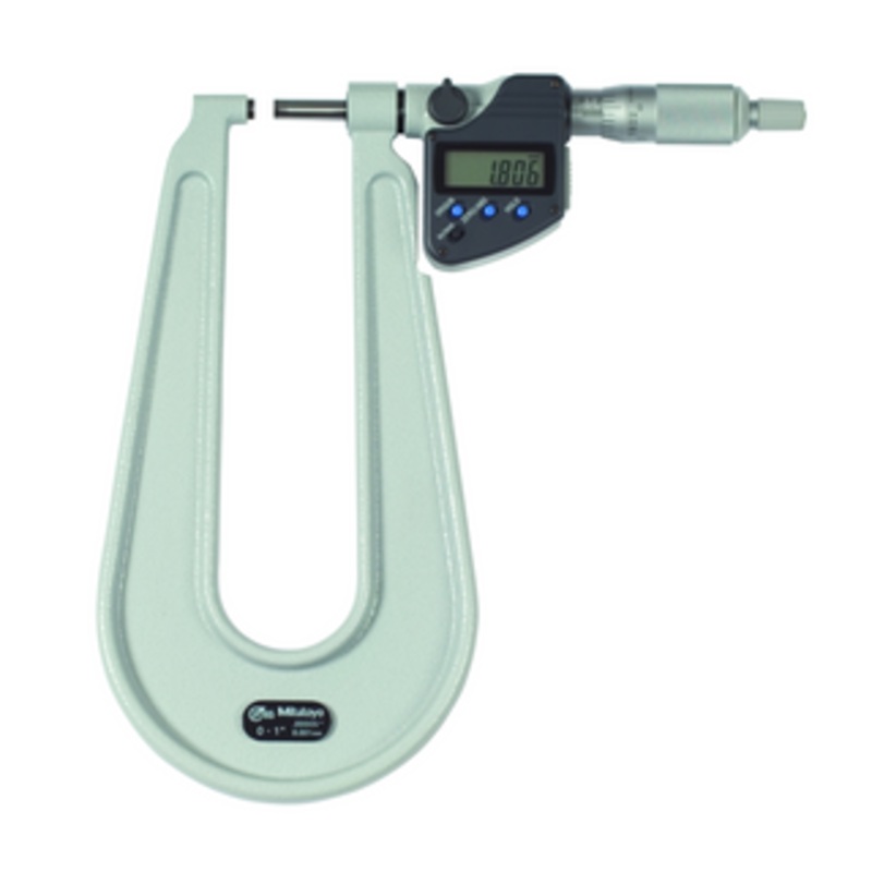 Mitutoyo Digital Sheet Metal Micrometer, 0-1in/0-25.4mm – 389-351-30