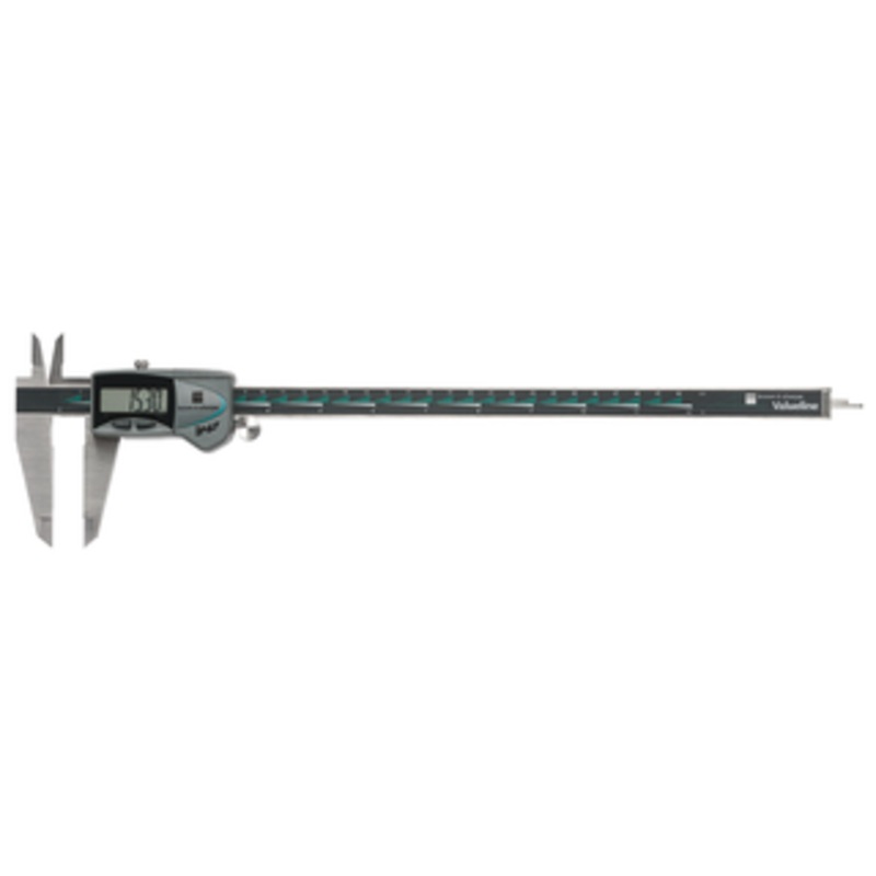 Tesa/Brown & Sharpe Valueline IP67 Digital Caliper, 0-12 Range, Square Depth Rod – 00530143