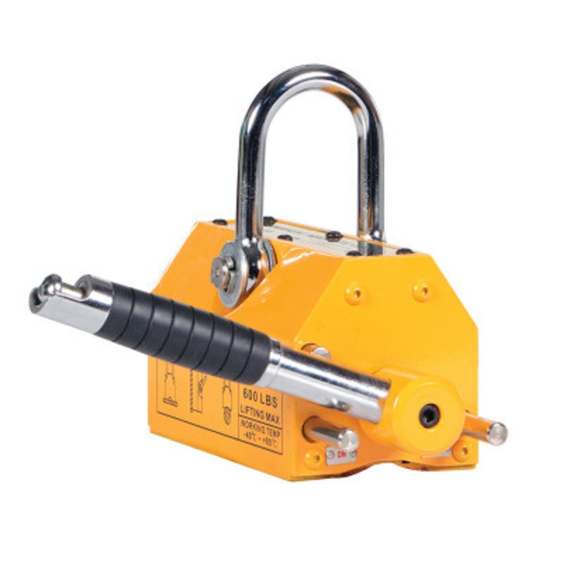 and Neodymium Magnetic Lifter 8 x 8-11/16 x 6-13/16in, 600lb, Yell